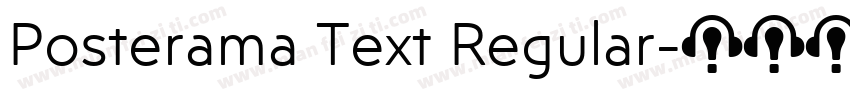 Posterama Text Regular字体转换